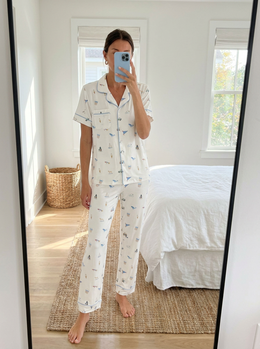 Women's Pajama Set in Nantucket Summer