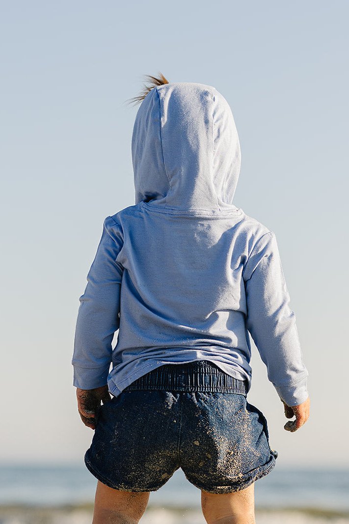 Bamboo Hoodie in Hydrangea Blue