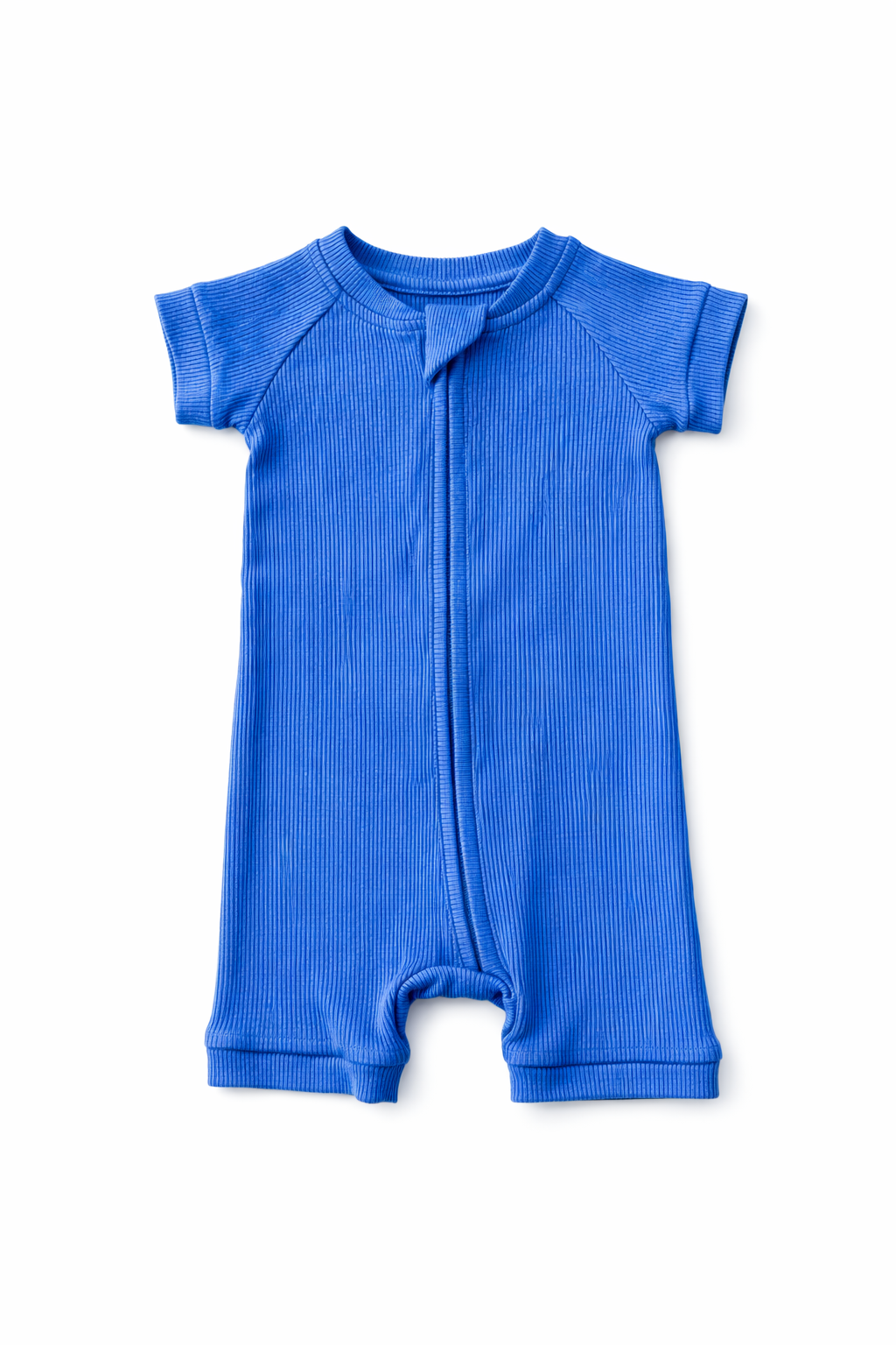 Ribbed Zip Romper