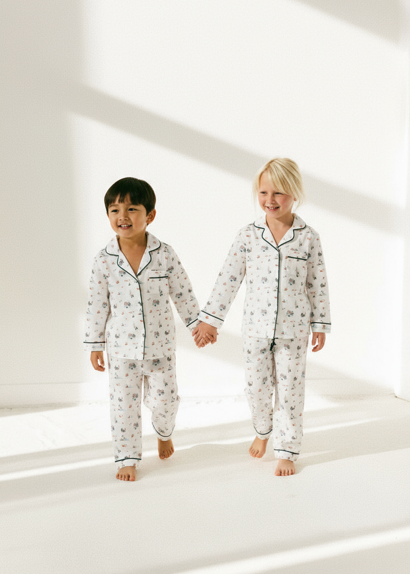 Two-Piece Lounge Set in Coastal Christmas