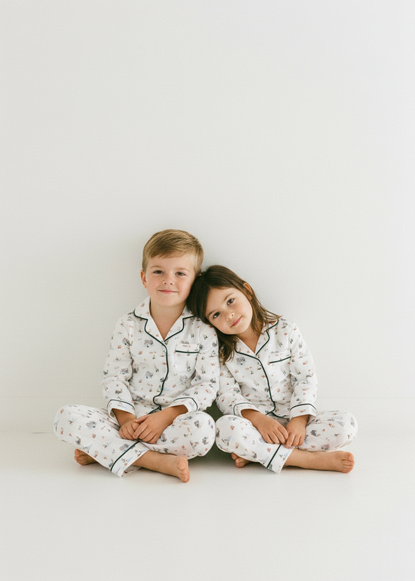 Two-Piece Lounge Set in Coastal Christmas