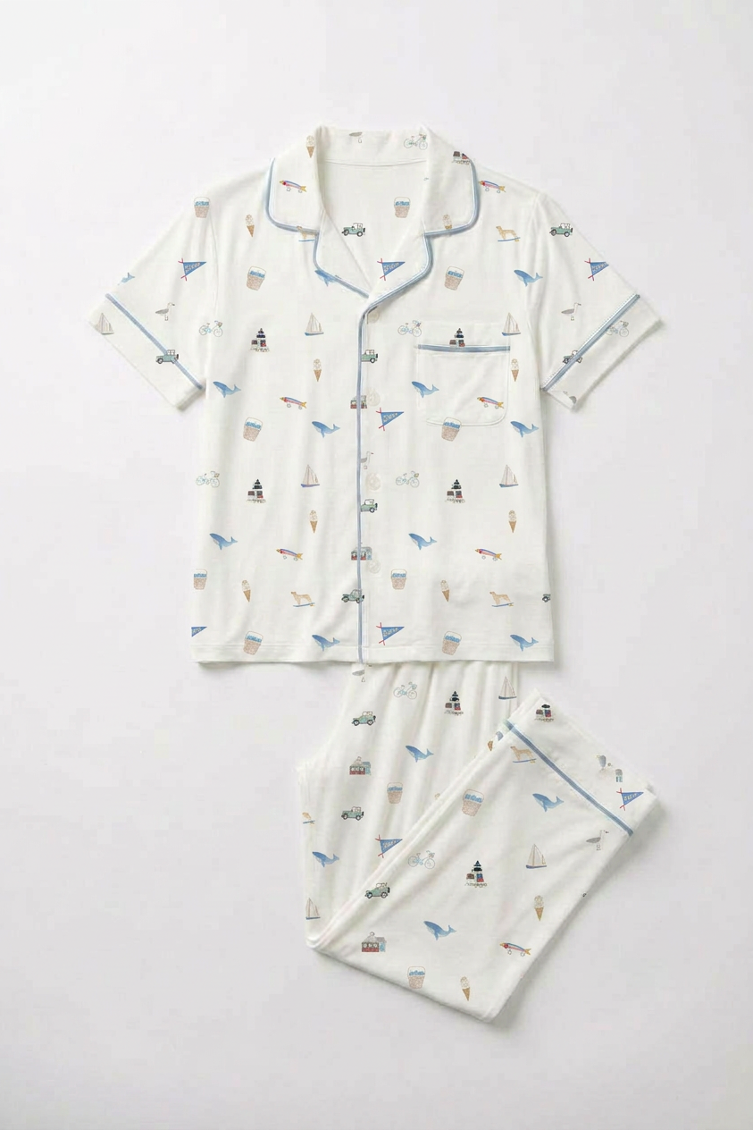 Women's Pajama Set in Nantucket Summer