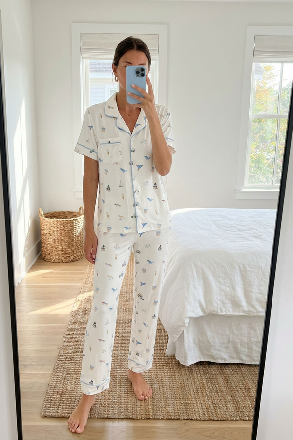 Women's Pajama Set in Nantucket Summer