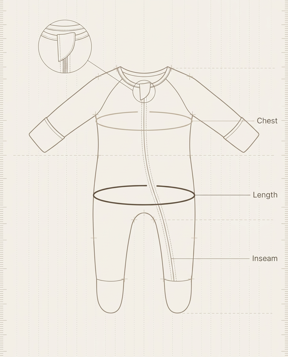 Zip Footie technical specification
